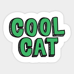 cool cat Sticker